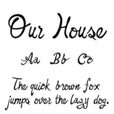cg our house font