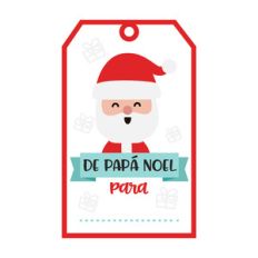 papa noel tag