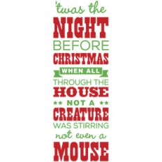 'twas the night before christmas
