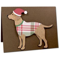 labrador retriever in a sweater card