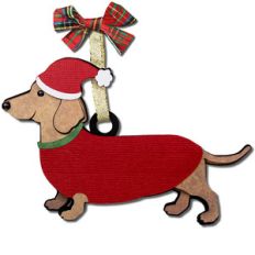 dachshund gift tag ornament