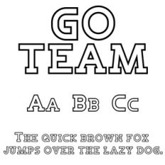 cg go team font