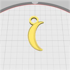 crescent moon pendant