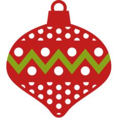 ornament christmas polka dots