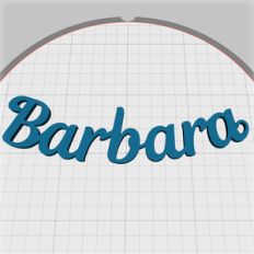 barbara name pendant
