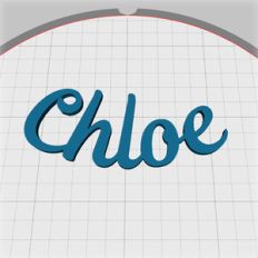 chloe name pendant