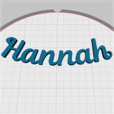 hannah name pendant