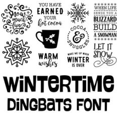 wintertime dingbats font