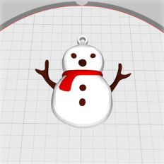 snowman pendant