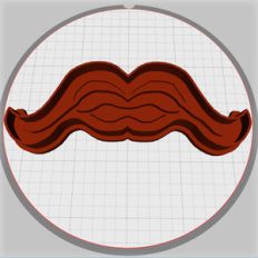 moustache dough cutter