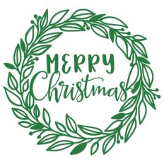 merry christmas wreath