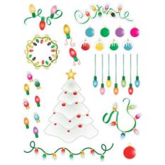 christmas lights planner stickers