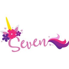 birthday unicorn seven
