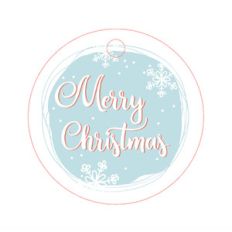 merry christmas label