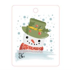 snowman label