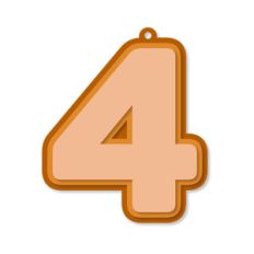 layered number tag - 4