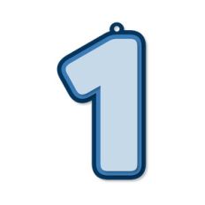 layered number tag - 1