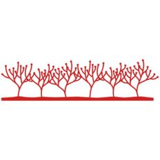 winter trees border
