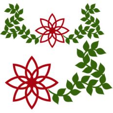 poinsettia borders