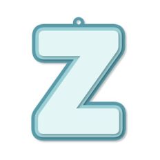 layered monogram tag - z