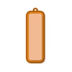layered monogram tag - i
