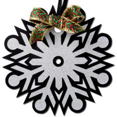 snowflake gift tag ornament