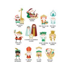 world christmas stickers