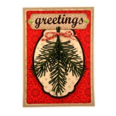 pine sprigs window a7 card