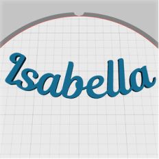 isabella name pendant