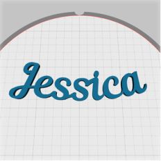 jessica name pendant