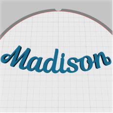 madison name pendant