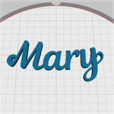 mary name pendant
