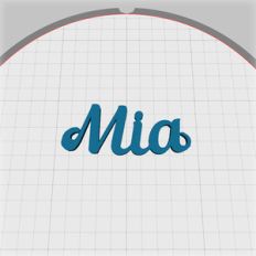 mia name pendant