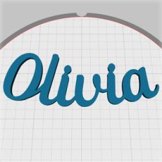 olivia name pendant