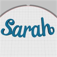 sarah name pendant