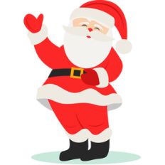 waving santa claus