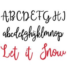 let it snow font