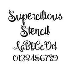supercilious stencil