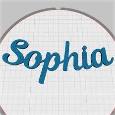 sophia name pendant