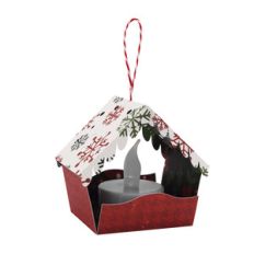 hanging tea light mini house