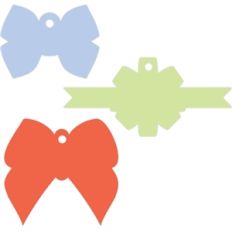 bow tag gift set