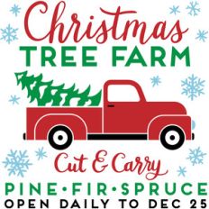 tree farm sign