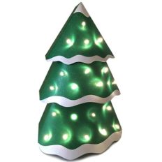 3d tree farm lit tree