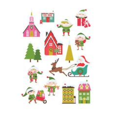 santa's village stickers