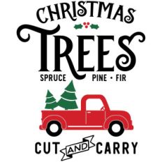 christmas trees truck