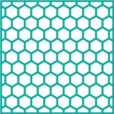 12x12 honeycomb background lace