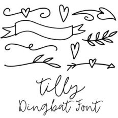 tilly dingbat shapes font