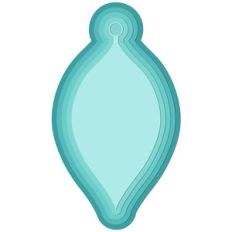 layered pointed ornament