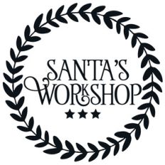 santa's workshop leafy wreath