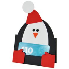 penguin gift card holder or placecard
